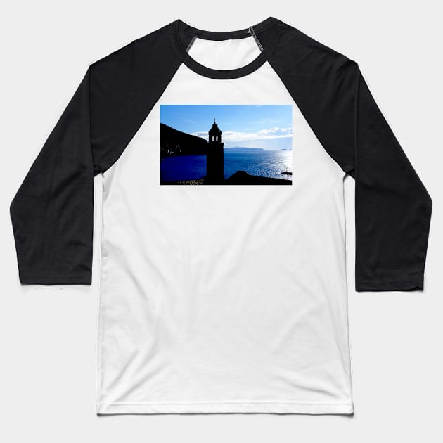 Croatian Coast Baseball T-Shirt by SHappe